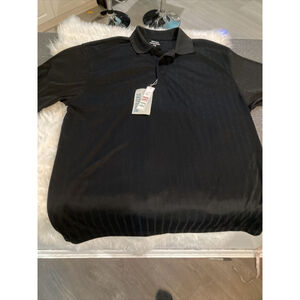 Shirt Men XL Black Extreme Performance Polo Style Eagle Telecom Engineering NWT